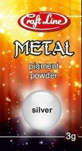 Metallic Pigment Powder 3g (silver) - Metaliczny Proszek Pigmentowy (srebrny)