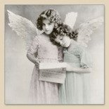 Serwetka do decoupage "Angels Reading"