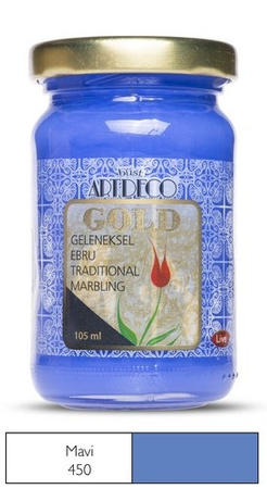 Profesjonalna Farba Ebru 105ml (niebieska - blue)